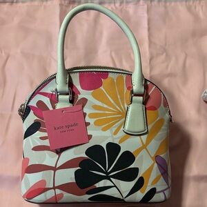 Kate Spade Pink and Yellow Floral Satchel